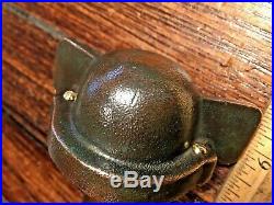 VINTAGE BRONZE BATWING STERN LIGHT WithHINGED MOUNT, GLASS LENS NEWLY REWIRED LED