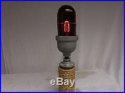 VINTAGE INDUSTRIAL Explosion Proof Crouse Hinds Rope Base TOUCH light Nautical