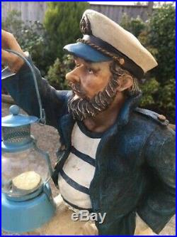 VINTAGE SHIPS LIGHT with the CAPTAIN lantern lamp no brass. Marine nautical boat