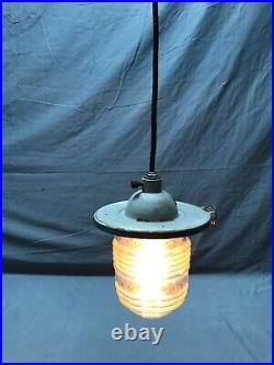 VTG Light Nautical Industrial Pendent Hanging Glass Jelly Jar Light 2042-23B