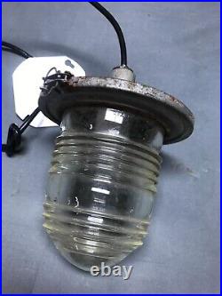 VTG Light Nautical Industrial Pendent Hanging Glass Jelly Jar Light 2042-23B