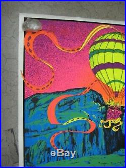 Valley of Paradise 1971 black light poster vintage psychedelic Rare C983