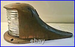 Vintage 1950's PERKO Chris Craft Or GarWood Bronze 12 Boat Bow Light As Found