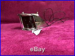 Vintage 1960s Chrome Boat Bow Light Red Green Navigation Light nautical ship Old