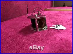 Vintage 1960s Chrome Boat Bow Light Red Green Navigation Light nautical ship Old