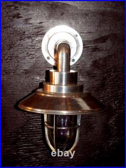 Vintage Aluminum Alleyway light- Salvaged Great for indoor or outdoor use