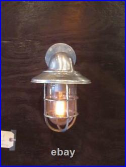 Vintage Aluminum Nautical/ Industrial Lights Restored, Rewired and eady for use
