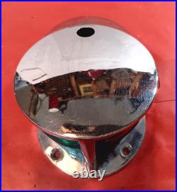 Vintage Attwood Chris Craft Sea Ray Larson Boat Bow Light Nautical Lens Chrome