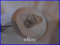 Vintage Barn Light Industrial Look Jelly Jar Garden light Nautical 14 Silver