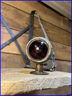 Vintage Boat Ship Light signal Red & White Antique Brass Small Antique Bike Old