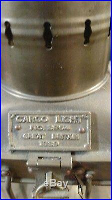Vintage Brass Cargo Light No. 3954 Great Britain 1939 (140)