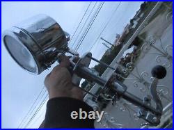 Vintage Brass Chrome Rotating Marine Yacht Spot Light Butlers Searchlight Lamp