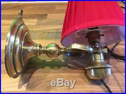 Vintage Brass Gimbal Admiralty Patt Ships Lamp Light Maritime Marine Nautical