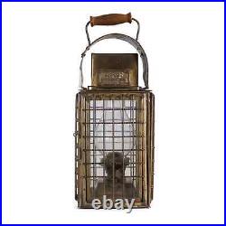 Vintage Brass Junk Light Marine Lantern