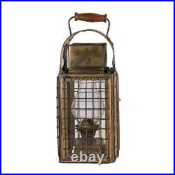 Vintage Brass Junk Light Marine Lantern