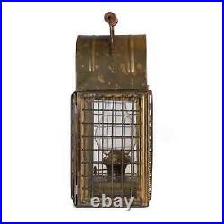 Vintage Brass Junk Light Marine Lantern