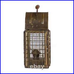 Vintage Brass Junk Light Marine Lantern