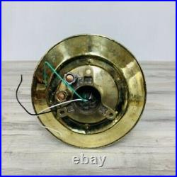 Vintage Brass Nautical Ceiling Light With Fresnel Lens And Rain Cap