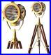 Vintage-Brass-Nautical-Searchlight-Floor-Spotlight-Lamp-Wooden-Tripod-Light-01-qudq