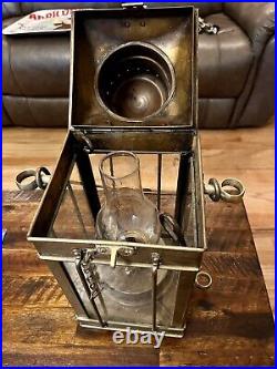 Vintage Brass Oil Lamp Maritime Ship Lantern Boat Ship Light Nautical Lamp