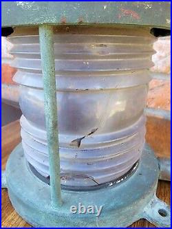 Vintage Brass Pauluhn Light Nautical 3 1/8 Focal Height Lamp Passage USA