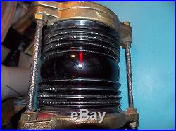 Vintage Brass Ships Navigation-Light Port Nautical RED 360 degree view 9-S-4461