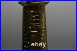 Vintage Brass Tone Lighthouse Light House Table Lamp Nautical 19