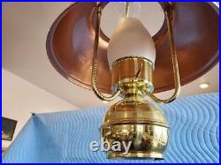 Vintage Brass & copper pendant light Tested