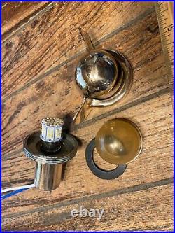 Vintage Bronze Batwing, Teardrop Steaming Light New Wiring/led/seals