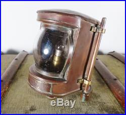 Vintage Capt O M Watts Ltd Brass Ship Nautical Wall Light / Lamp c 1930s-1950s