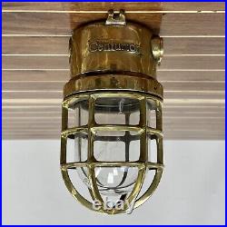 Vintage Centurion Brass Ceiling Light