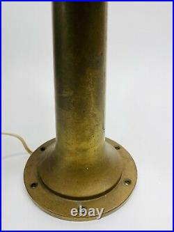 Vintage Chadburns Light Brass 20 Double Face Ships Telegraph Bell & Lamp WORKS