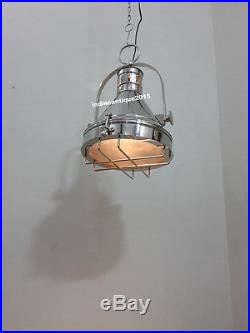 Vintage Chrome Hallway Nautical Ceiling /Pendant Hanging Light, Kitchen, Dinning