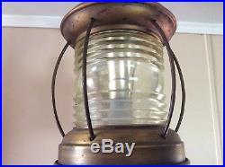 Vintage Copper Nautical Hanging Lantern Porch Light Georgian Art Lighting 1 Of 2