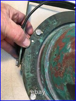 Vintage Copper Under water Pond Nautical Industrial Light Fixture 10in Diameter