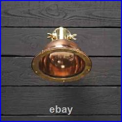 Vintage Countertops Marine Antique Style Copper & Brass Pendant Ceiling Light