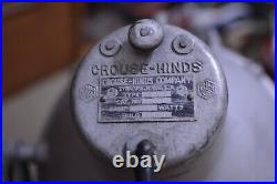 Vintage Crouse Hinds 14 ADR Nautical Flood Light WWII Barn Light