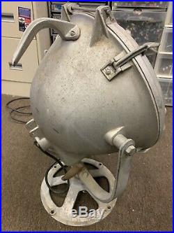 Vintage Crouse Hinds Type ADR-14 Nautical Ships Spot Search Light Spotlight