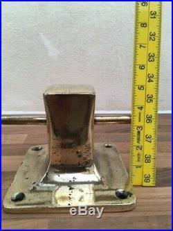 Vintage Dock Cleat. Boat Rope Jetty Cleat boat yacht marine nautical light brass