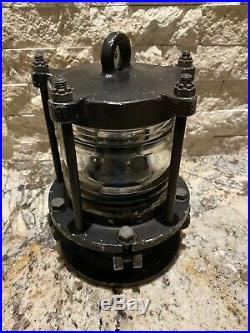 Vintage Estate Find! Nautical Ship Piling Light! Very Good Condition