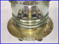 Vintage Fresnel Marine / Ships Brass Lights (Port / Harbour Lights) Nautical X 2