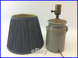 Vintage Green Bay Pottery Greenland NM Stoneware Nautical Ship Table Lamp Light