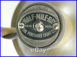 Vintage Half-mile-ray Marine Craft Boat Spot Light Brass Portable Light Co