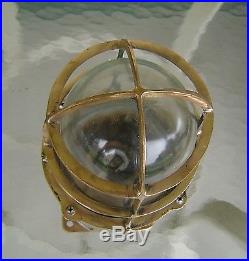 Vintage Heavy Cast Brass Nautical Post Light (Lot B)