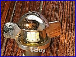 Vintage Heavy Cast Bronze/brass Steaming, Bow Light New Led Wiring/bulb