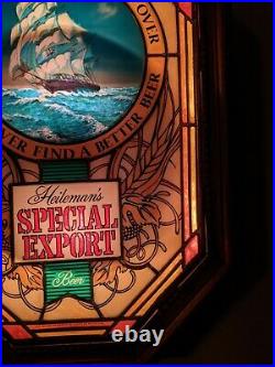 Vintage Heileman's Special Export Motion Beer Sign Lighted Old Style Nautical