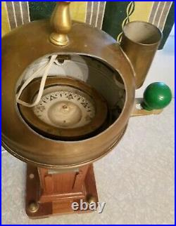Vintage Henry Browne & Sons Type A Sestrel Binnacle Compass Light Lamp