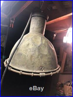 Vintage Industrial Pendant Bell Large Light Chandelier Seaboard No 62 Maritime