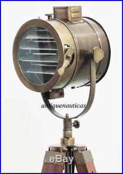 Vintage Industrial Style Movie Spot Light Floor Standing Tripod Lamp