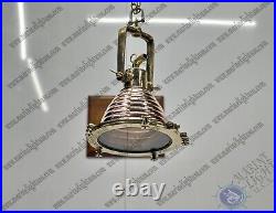 Vintage Interior Ceiling Design Brass & Copper Nautical Pendant Ship Light